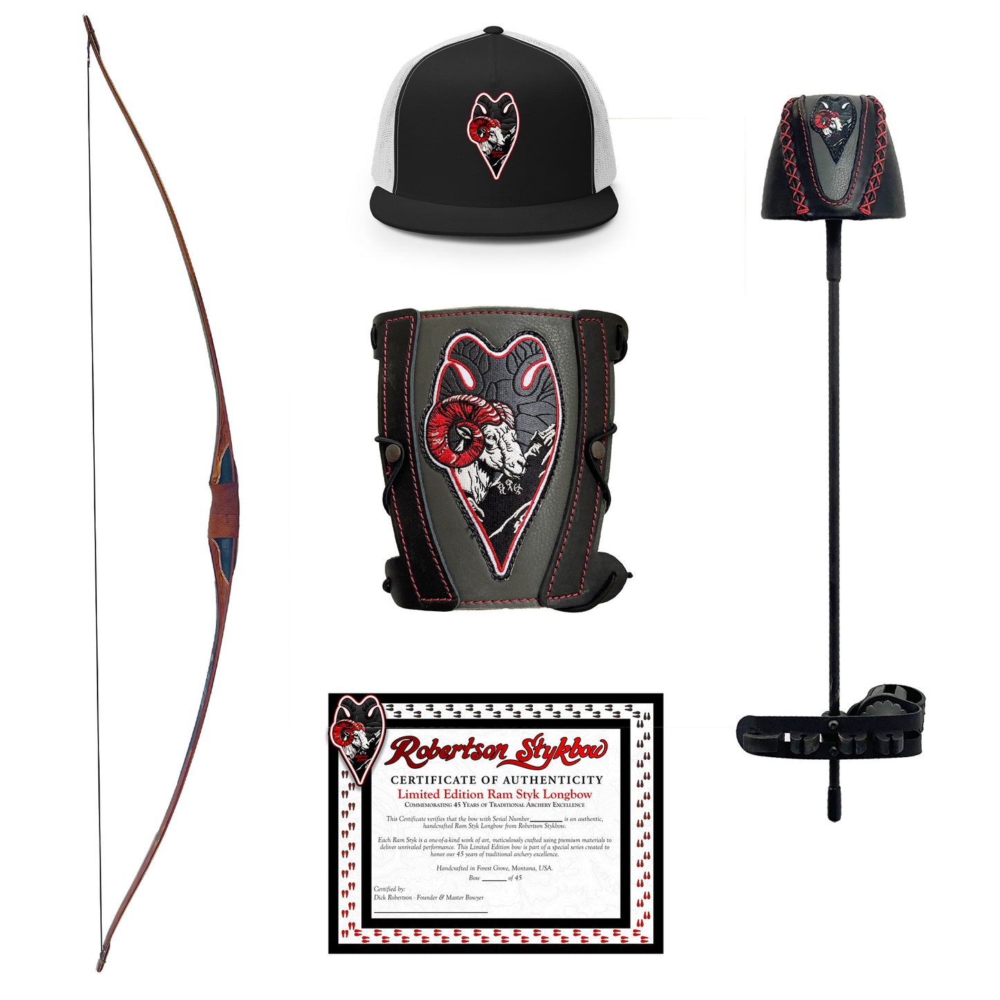 Limited Edition Ram Styk Custom Longbow Bundle