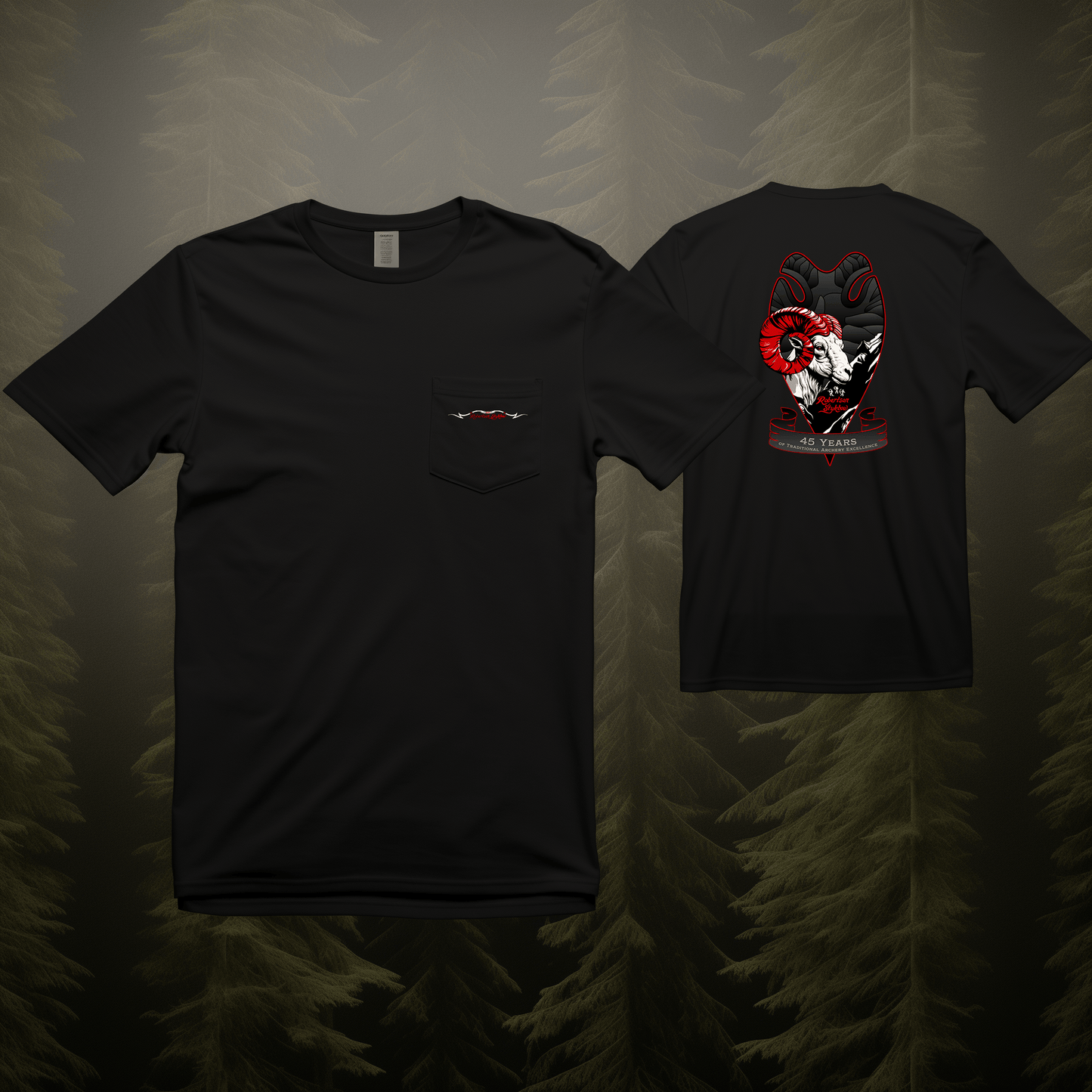 45 Anniversary Dall Sheep Ram - Pocket T-Shirt