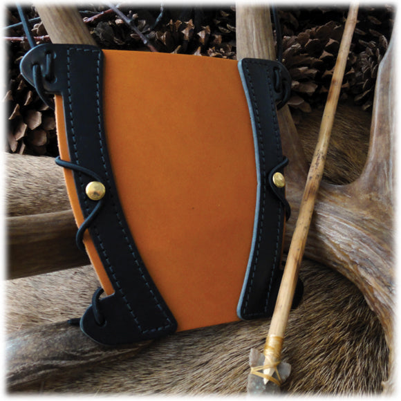 Two-Tone Leather Arm Guard