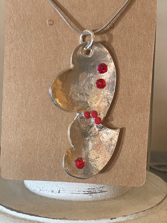 Silver  Heart Necklace 25/81