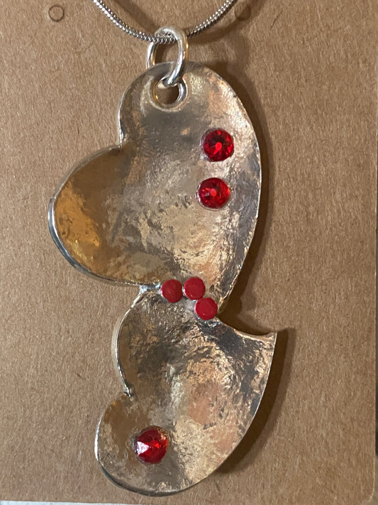 Silver  Heart Necklace 25/81