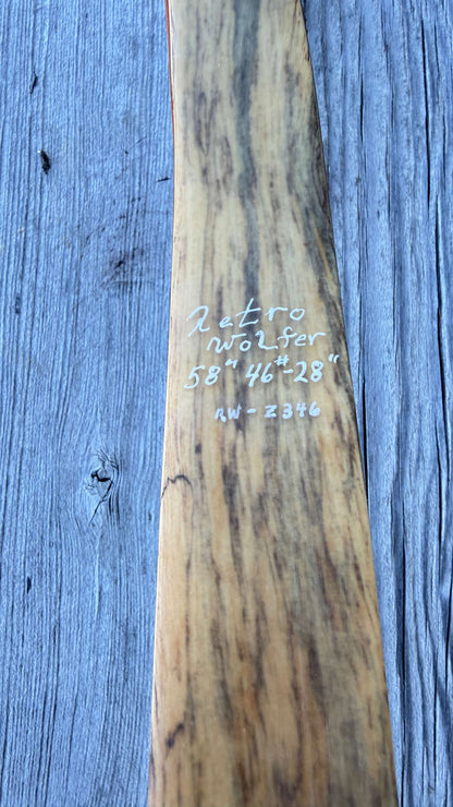 Retro Wolfer Recurve TD| 58" 46# | RW -Z346
