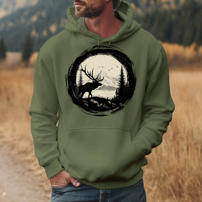 Sir Bull Elk - Unisex Hoodie by Feral Lyfe