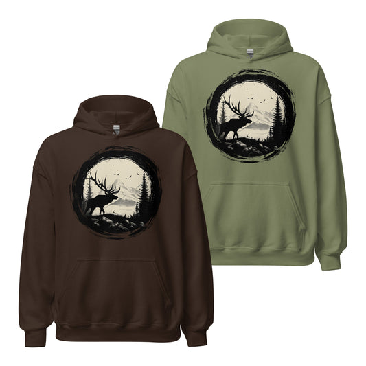 Sir Bull Elk - Unisex Hoodie by Feral Lyfe