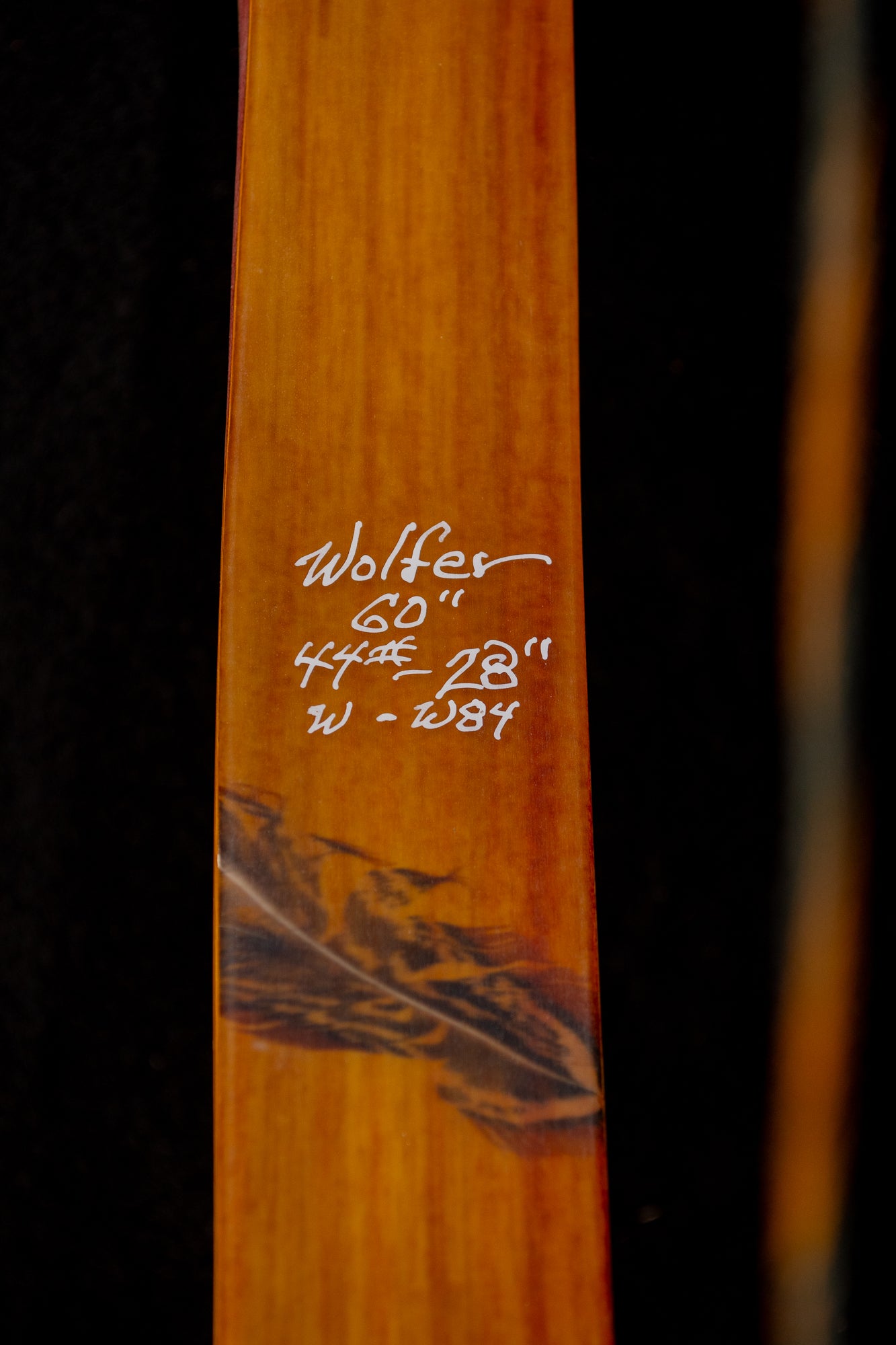 Wolfer Recurve | 60" 44# | WF-W84 | Pheasant Feathers