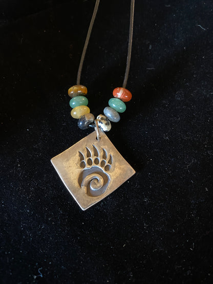 Bear Claw Tribal Necklace  18/48